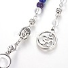 Chakra Jewelry Natural Amethyst Cone Dowsing Pendulums G-G771-E02-3