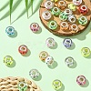 30Pcs Large Hole Dog Paw Prints Pattern Resin European Beads OPDL-YW0001-05-4