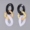 (Jewelry Parties Factory Sale)Imitation Gemstone Style Acrylic Dangle Earrings EJEW-JE03941-4