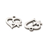 Valentine's Day 316 Surgical Stainless Steel Charms STAS-H190-15P-02-2