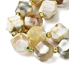 Natural Fire Crackle Agate Beads Strands G-U023-A16-02-4
