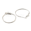 Iron Huggie Hoop Earring Findings IFIN-E025-01C-P-2
