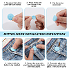 Silicone Button Covers for Jeans FIND-WH0148-821D-3
