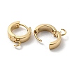 201 Stainless Steel Huggie Hoop Earrings Findings STAS-A167-01S-G-2