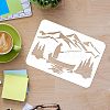 Large Plastic Reusable Drawing Painting Stencils Templates DIY-WH0202-086-3