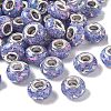 Transparent Resin Rondelle European Beads RESI-S023-03-1