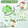 320Pcs 8 Styles Transparent Acrylic Pendants OACR-SC0002-49-3