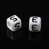 Letter Acrylic European Beads X-OPDL-R050-10mm-3