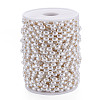 304 Stainless Steel & ABS Plastic Imitation Pearl Beaded Chains CHS-S008-015G-2