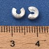 Brass Crimp Bead Cover X-KK-K383-07E-S-3