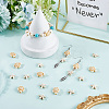 400Pcs 2 Styles Acrylic Imitation Turquoise Beads OACR-SC0002-25-3