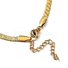304 Stainless Steel Herringbone Chain Necklaces NJEW-P282-04G-4
