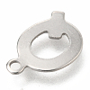Non-Tarnish 201 Stainless Steel Charms STAS-C021-06P-Q-3