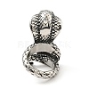 316 Stainless Steel Snake Finger Ring RJEW-C030-05A-AS-2