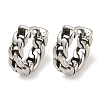 316 Surgical Stainless Steel Hoop Earrings for Women and Men EJEW-D096-15E-AS-1