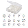 150Pcs 15 Style Transparent Acrylic Beads TACR-YS0001-06-1