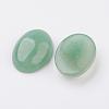 Natural Green Aventurine Flat Back Cabochons G-G741-18x25mm-14-2