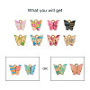 Biyun 40Pcs 10 Style Transparent Acrylic Charms FIND-BY0001-22-15