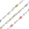 Brass Dapped Chains AJEW-Q153-03P-08-1