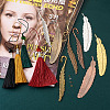 DIY Feather Bookmark Making Kits DIY-TA0003-30-4