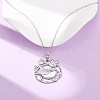 304 Stainless Steel Pendant Cable Chain Necklaces for Men Women NJEW-K308-03E-P-2