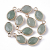 Natural Green Aventurine Pendants G-S359-014B-1