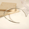 Simple 304 Stainless Steel Round Cuff Choker Necklaces Fashion Jewelry for Women RC6869-6-1