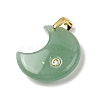 Natural Green Aventurine Pendants G-A297-02G-08-2