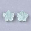 Transparent Spray Painted Glass Beads GLAA-N035-01-A05-2
