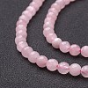 Natural Rose Quartz Beads Strands X-G-G099-F6mm-15-3