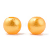 Spray Painted ABS Plastic Imitation Pearl Beads OACR-T015-05A-18-2