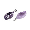 Natural Amethyst Pendants G-S364-076A-02-3