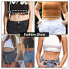 8 Pcs 2 Colors Simple Polyester Shirt Stay Belt AJEW-GO0001-41-4