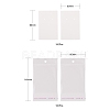 200Pcs 2 Style Cardboard Display Cards and OPP Cellophane Bags CDIS-LS0001-05A-2