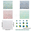 AHADERMAKER 10 Sheets 5 Colors Self Adhesive Acrylic Faux Pearl stickers DIY-GA0004-51-2