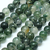 Natural Moss Agate Beads Strands X-G-I199-06-4mm-1