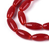 Opaque Glass Beads Strands GLAA-T028-15P-02-3