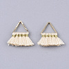 Polycotton(Polyester Cotton) Tassel Charms Decorations FIND-S302-10L-2