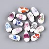 Printed Handmade Porcelain Beads PORC-N014-06A-2