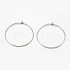 316 Surgical Stainless Steel Hoop Earrings Findings STAS-F149-32P-D-2