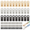 48Pcs 3 Colors Zinc Alloy Cord Ends FIND-PH0023-60A-1