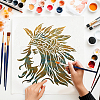 PET Hollow Out Drawing Painting Stencils DIY-WH0402-422-7