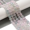 Dyed & Heated Natural Agate Beads Strands G-P539-D01-02-2