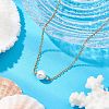 Mother's Day Jewellery Natural Cultured Freshwater Pearl Pendant Necklaces X-NJEW-JN05134-02-1