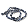 Natural Blue Spot Jasper Bead Strands G-F465-53-3