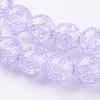 Two Tone Crackle Glass Bead Strands X-CCG-I001-03-3