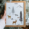 1 Set PET Hollow Out Drawing Painting Stencils DIY-MA0004-76A-2
