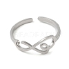 Non-Tarnish 304 Stainless Steel Cuff Rings RJEW-G299-05P-2