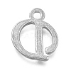 Alloy Letter Pendants PALLOY-J718-01C-D-2