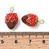 Alloy Enamel Pendants X-PALLOY-T094-04C-05-3